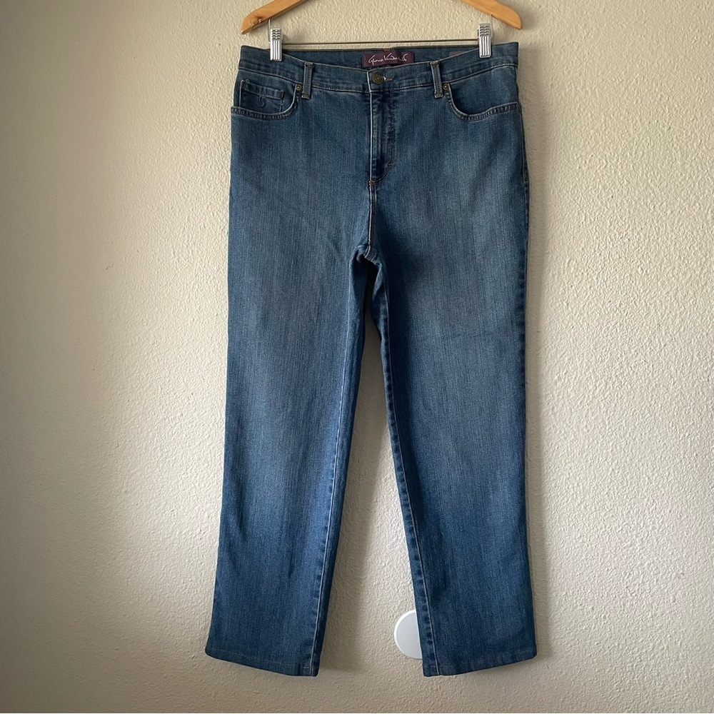 Gloria Vanderbilt Amanda Jeans Womens Missy 12 Blue Med Wash Classic Fit Stretch